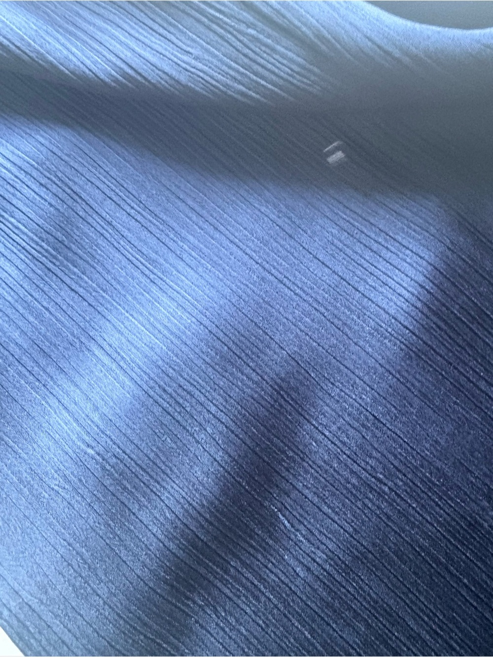Reformation Navy Wide Leg Satin Pants - Picture 4 of 5